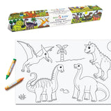 Coloring scroll dinosaur