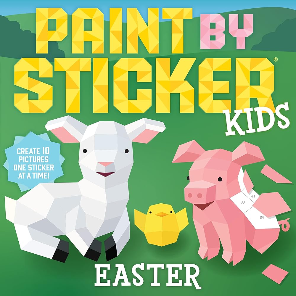 Paint by Sticker Kids: Easter: Create 10 Pictures One Sticker at a Time! cover image