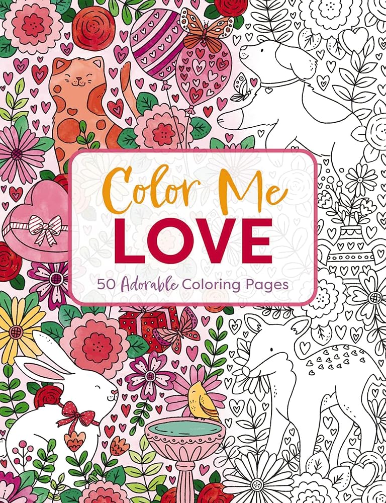 Color Me Love: A Valentine's Day Coloring Book (Color Me Coloring Books) cover image