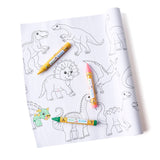 Coloring scroll dinosaur